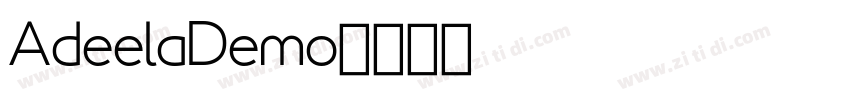 AdeelaDemo字体转换