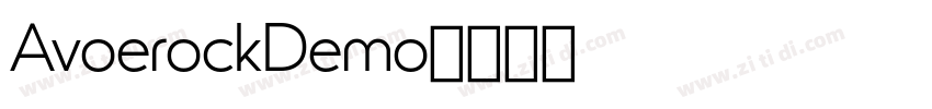 AvoerockDemo字体转换 AvoerockDemo字体转换