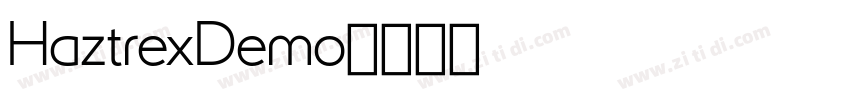 HaztrexDemo字体转换