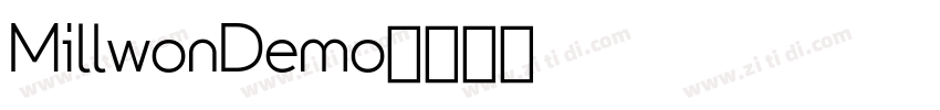 MillwonDemo字体转换