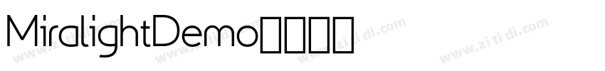 MiralightDemo字体转换