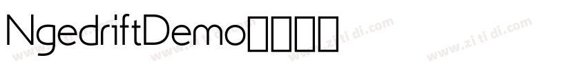NgedriftDemo字体转换