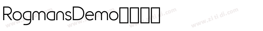 RogmansDemo字体转换