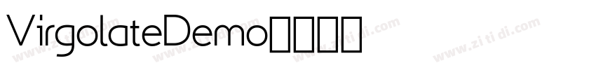 VirgolateDemo字体转换