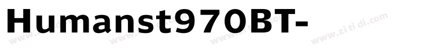 Humanst970BT字体转换