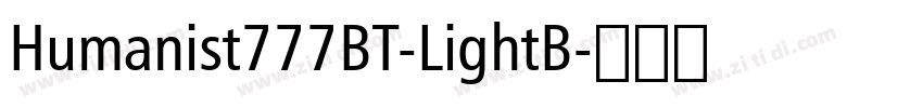 Humanist777BT-LightB字体转换