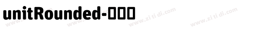 unitRounded字体转换