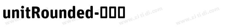unitRounded字体转换