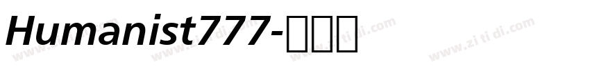Humanist777字体转换
