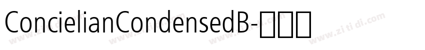 ConcielianCondensedB字体转换