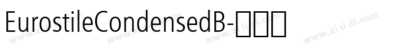 EurostileCondensedB字体转换