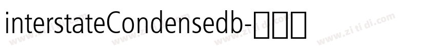 interstateCondensedb字体转换