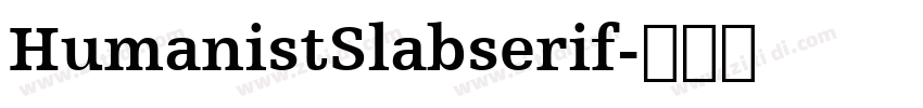 HumanistSlabserif字体转换