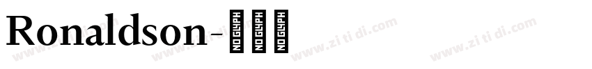 Ronaldson字体转换