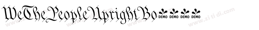 WeThePeopleUprightBo字体转换