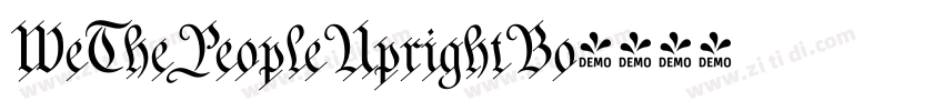 WeThePeopleUprightBo字体转换