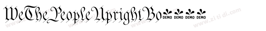 WeThePeopleUprightBo字体转换