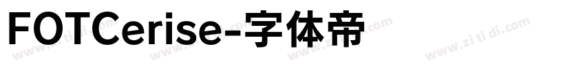 FOTCerise字体转换