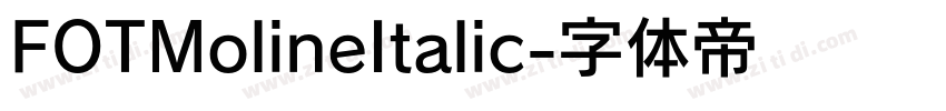 FOTMolineItalic字体转换