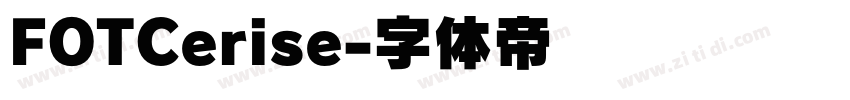 FOTCerise字体转换