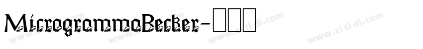 MicrogrammaBecker字体转换