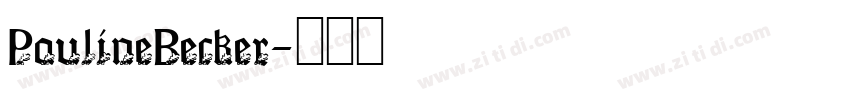 PaulineBecker字体转换