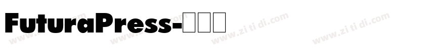 FuturaPress字体转换