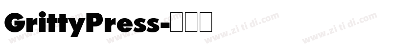 GrittyPress字体转换