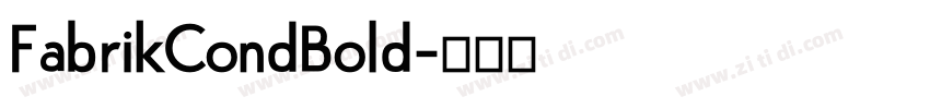 FabrikCondBold字体转换