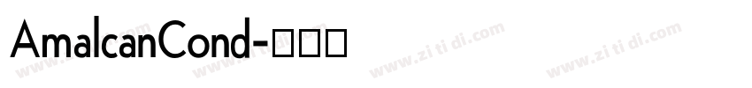AmalcanCond字体转换