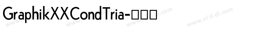GraphikXXCondTria字体转换