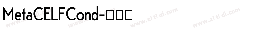MetaCELFCond字体转换
