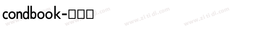 condbook字体转换