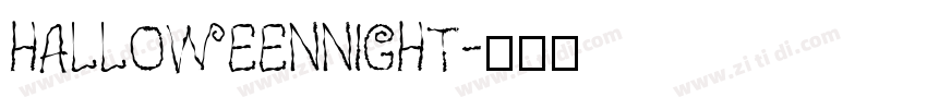 HalloweenNight字体转换