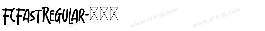 FCFastRegular字体转换