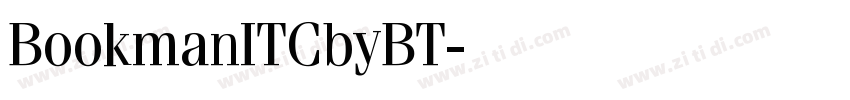 BookmanITCbyBT字体转换