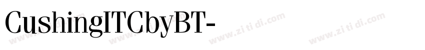 CushingITCbyBT字体转换