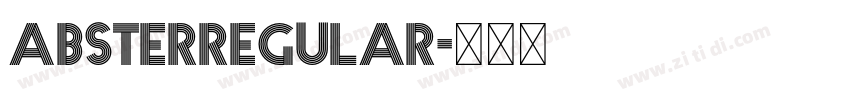 ABSTERRegular字体转换
