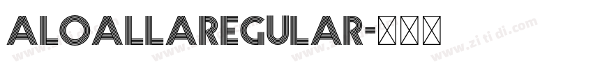 ALOALLARegular字体转换