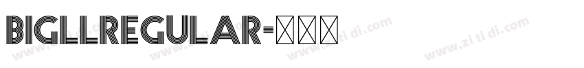 BigllRegular字体转换