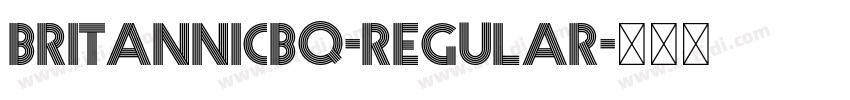 BritannicBQ-Regular字体转换