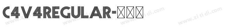 C4v4Regular字体转换