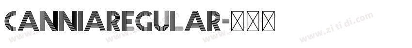 CanniaRegular字体转换