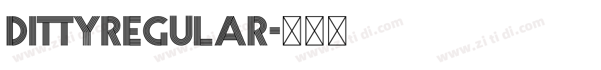 DittyRegular字体转换