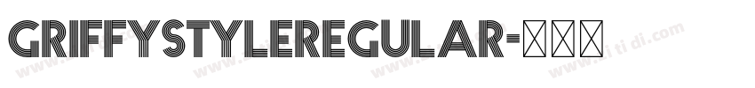 GriffystyleRegular字体转换