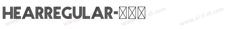 HearRegular字体转换 HearRegular字体转换