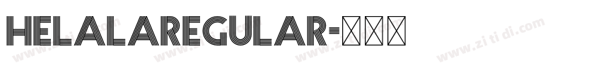 HelalaRegular字体转换