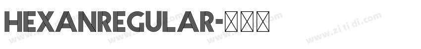 HexanRegular字体转换