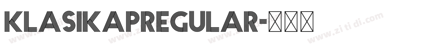 KLASIKAPRegular字体转换