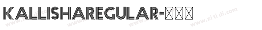 KallishaRegular字体转换